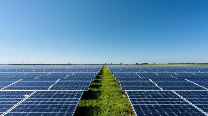 Energi terbarukan panel surya mendukung masa depan berkelanjutan