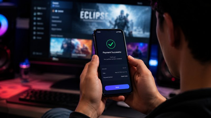 Pengguna melakukan top up Steam Wallet otomatis secara online